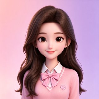 Saylo AI 陪伴人设晚晚的3D卡通头像