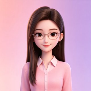 Saylo 文艺女孩人设林溪的3D卡通头像